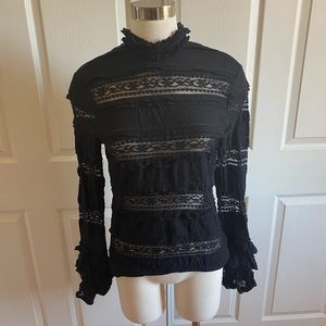 Lace Long Sleeve Blouse